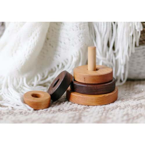 Wooden Circle Stacker by Bannor Toys