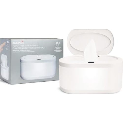 Munchkin Touch Free Baby Wipe Warmer with Nightlight & Motion Sensor, White