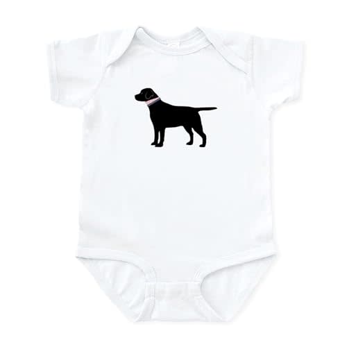 CafePress Preppy Black Lab Infant Bodysuit Cute Infant Bodysuit Baby Romper