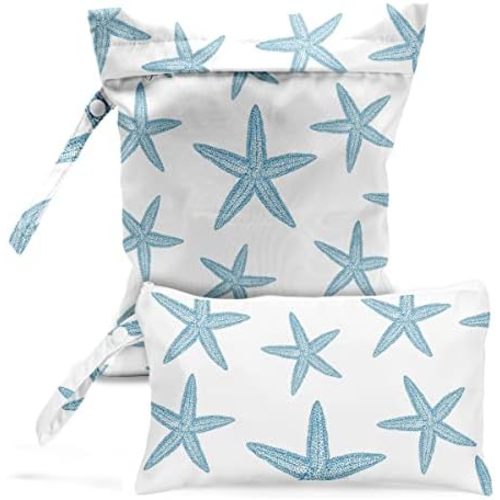 2 pieces Wet bag, wet dry bag, swimsuit, travel, beach, pool, diapers, Dirty Yoga gym clothes, Beach bag Bee flower Sunflower Decor Sunflower gifts for women.