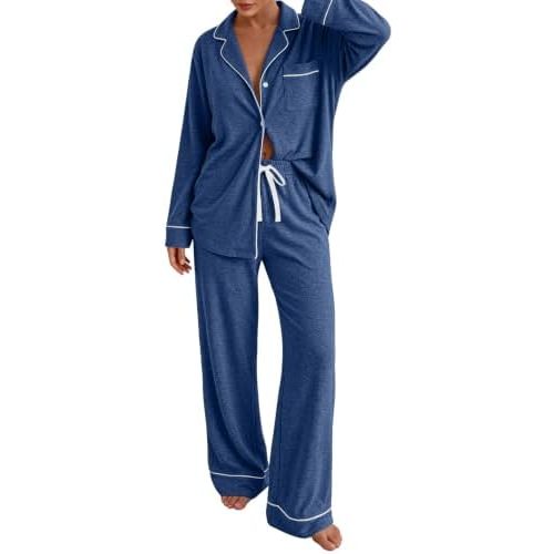 LILLUSORY Women's Long Sleeve Pajama Sets Lounge 2 pieces 2026 Fall