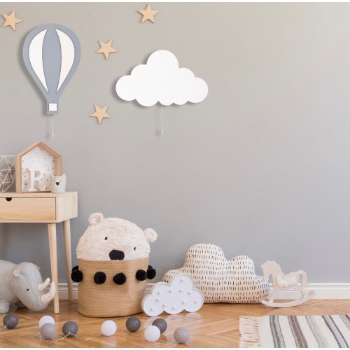 HOT AIR BALLOON Light | | Wooden wall mounted | Led lights Decor for Nursery Rooms | Children Bedside Lamp | Baby Shower gift