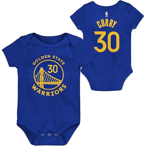 Outerstuff NBA Newborn & Infants 0-24 Official Player Name & Number Jersey Creeper Romper