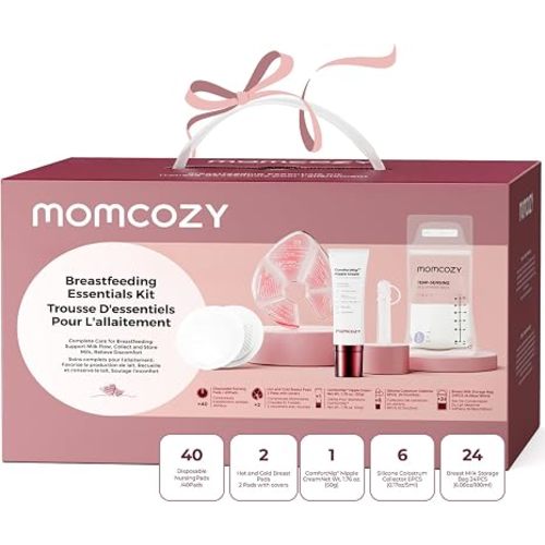 Momcozy 73PC Breastfeeding Essentials Kit,New Moms Postpartum Essentials