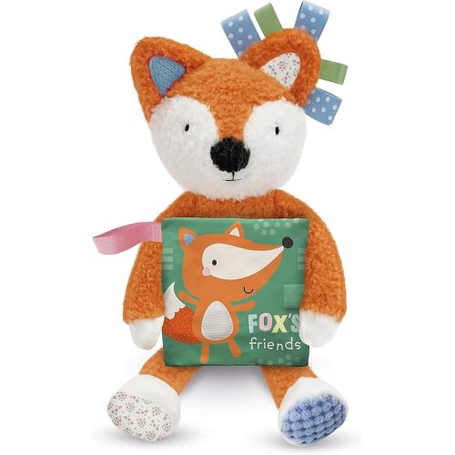 Make Believe Ideas Sensory Snuggables Medium Plush Fox with Cloth Book