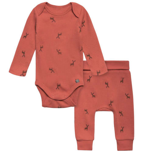 2-Piece Baby Neutral Red Moose Bodysuit and Pant Set – Gerber Childrenswear