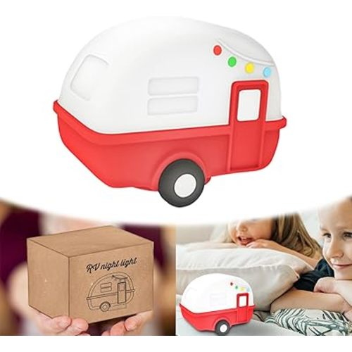 Rv Camper Night Light for Kids, Rv Gifts for Boys and Girls, Portable Nightlights with Battery-Powered for Mom,Children, Toddlers, Home Bar, Outside RV Camper Decor, Small