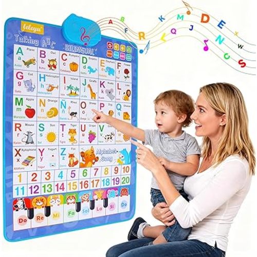 Spanish Alphabet Talking Wall Chart for Toddlers 1-6