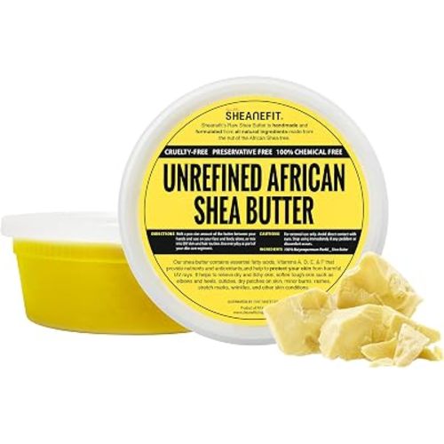 Sheanefit Raw Unrefined African Shea Butter - 8oz, 14oz, 28oz Containers