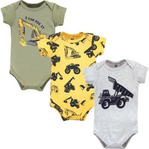 Cotton 3-Piece Bodysuit Bundle, 0-3M