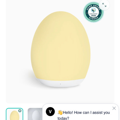 VAVA Baby Egg Night Light with Touch Control