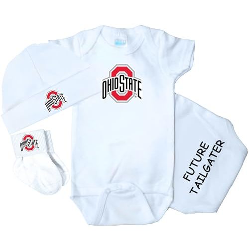 Future Tailgater Ohio State Buckeyes 3 Piece Baby Clothing Set