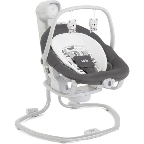 Joie Miso 2-in-1 Baby Swing & Portable Rocker, 6 Speeds, 3 Reclines