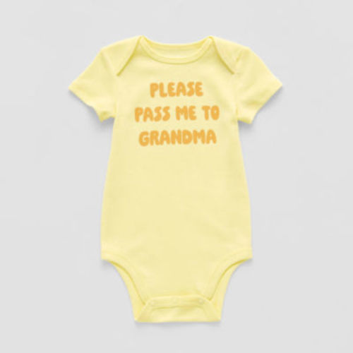 Okie Dokie Baby Unisex Round Neck Short Sleeve Rib Bodysuit