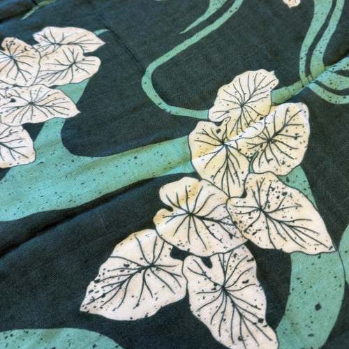 Hawaiian Bamboo Swaddle — Loʻi Pō Print | The Keiki Dept
