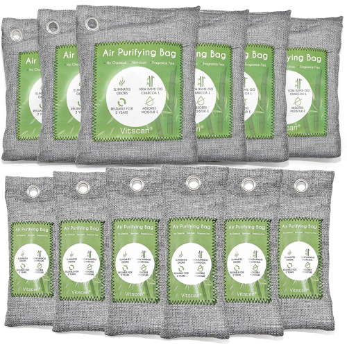 Bamboo Charcoal Air Purifying Bags 12 Pack