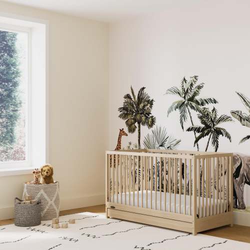 Teddi® 5-in-1 Convertible Crib with Drawer