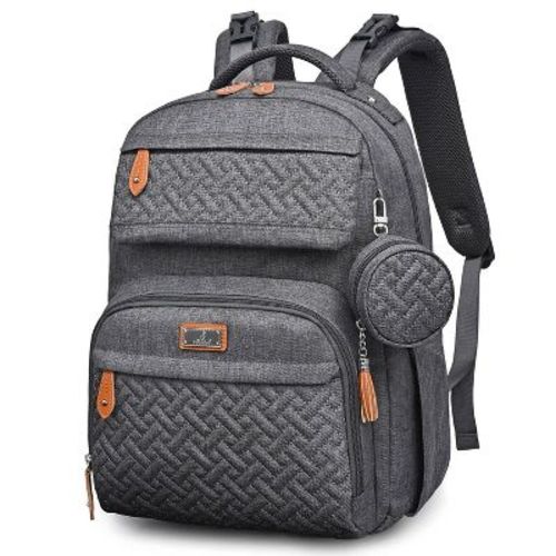 BabbleRoo Diaper Bag Backpack - Travel Backpack, Baby Diaper Bag with Changing Pad & Accessories