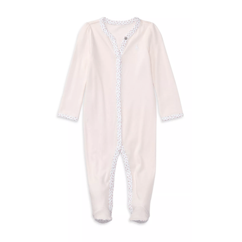 Girls' Floral Trim Coverall - Baby