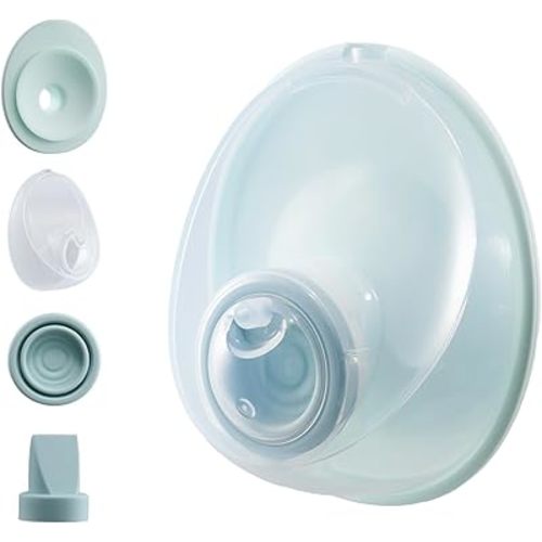 Paruu P20 Full Set Replacement Collector Cup, for P20 Wearable Breast Pump (160ml/5.4oz, 24mm Double-Layer Flange), Genuine Accessories, 1 Set
