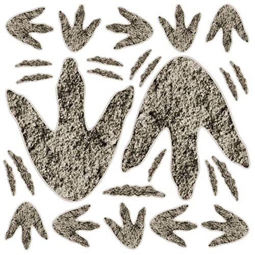 90 Pcs Dinosaur Footprints for Floor Dinosaur Birthday Decorations Realistic Jurassic Park Decorations Removable Wall Decals for Kids Classroom School Baby Nursery Bedroom