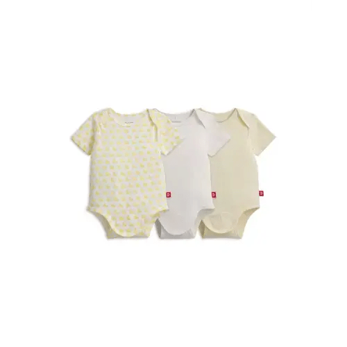 Yellow Bodysuit Bundle, Pack of 3 - Baby 0-3