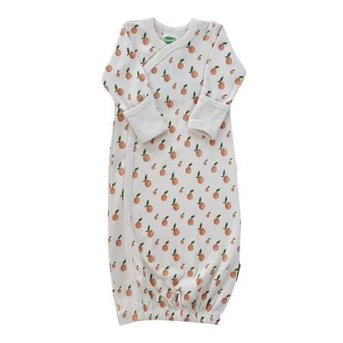 PARADE Organic Gowns - Signature Prints Citrus 0-3 Months