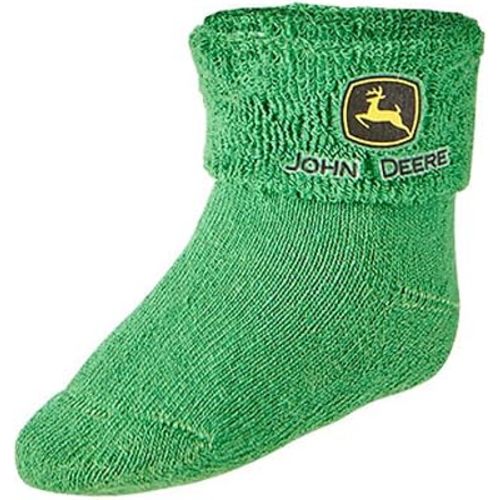 Infant John Deere Terry Cloth Booties/Socks (Green) - LP64353 - Size 0-6 Months