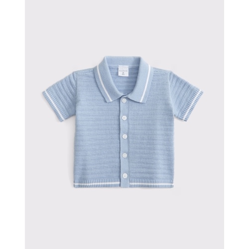baby button-through sweater polo