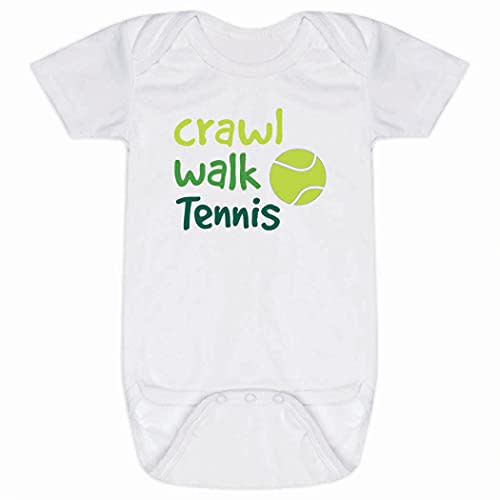 ChalkTalkSPORTS Tennis Baby & Infant One Piece | Tennis Theme Bodysuits