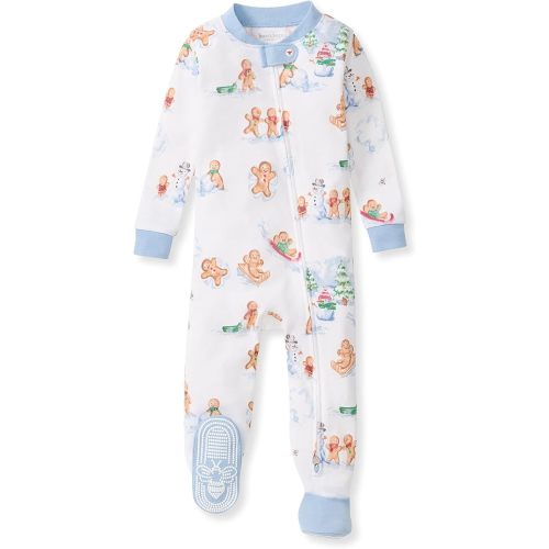 Burt's Bees Baby Boys Organic Cotton, Snug Fit Footed Sleeper Pajamas