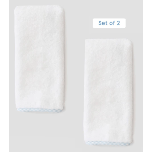 Burp Cloths (pair) | Light Blue Gingham