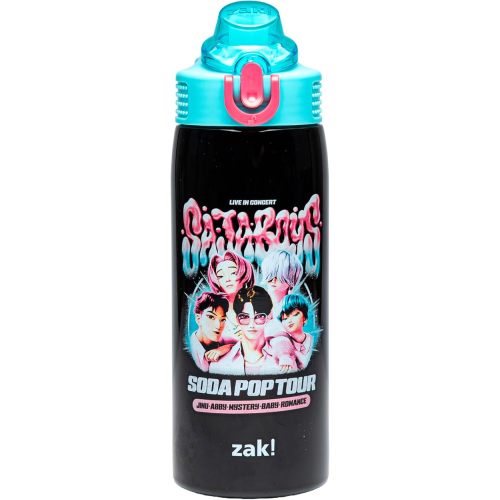 Zak Designs KPop Demon Hunters Sage 19oz Leak-Proof Straw Kids Water Bottle