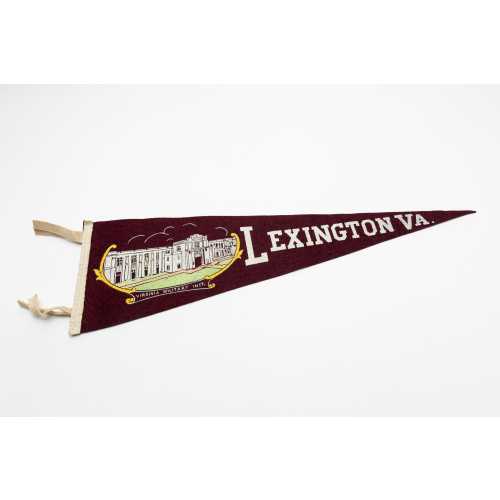 Early Vintage Virginia Military Institute VMI Lexington Souvenir Felt Pennant