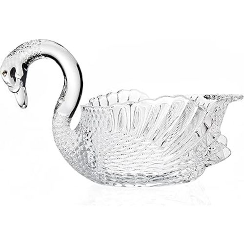 Godinger Swan Centerpiece Bowl Crystal Giftware