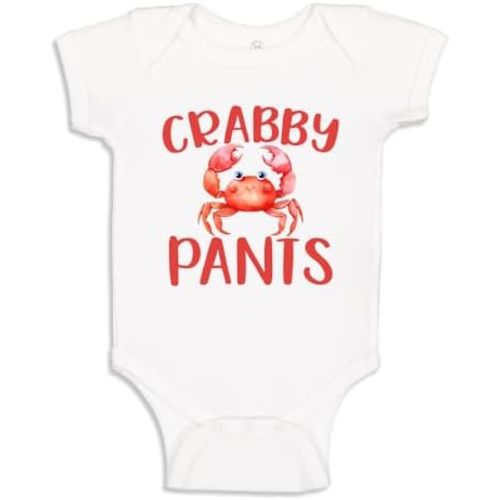 Crabby Pants Crab Baby One Piece Bodysuit Or Toddler Shirt Beach Crab Newborn Outfit