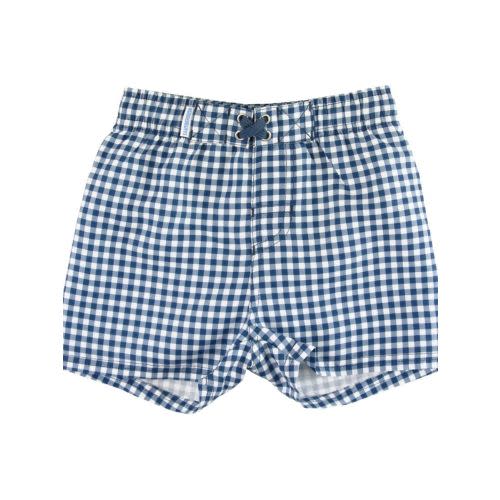 Gingham Swim Trunks
