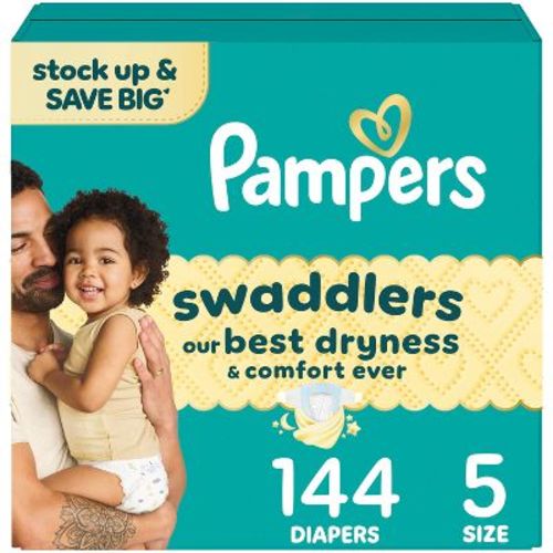 Pampers Swaddlers Sensitive Disposable Diapers - Size 5 - 144ct