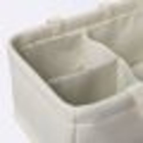 Waffle Weave Rectangular Diaper Caddy with Handles - Cloud Island™ Cream
