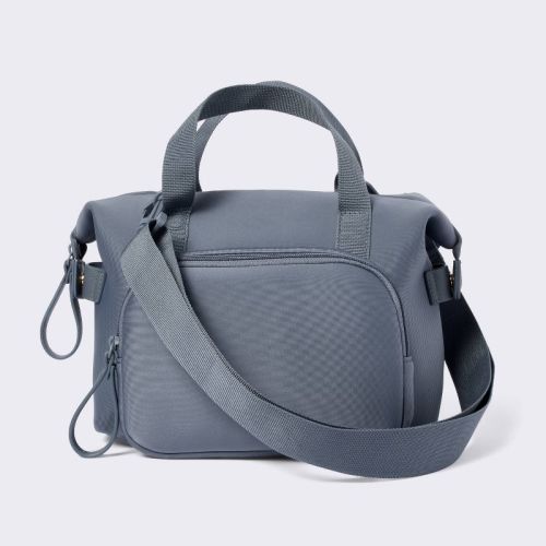 Insulated Bottle Cooler Shoulder Diaper Bag - Blue Solid - Cloud Island™