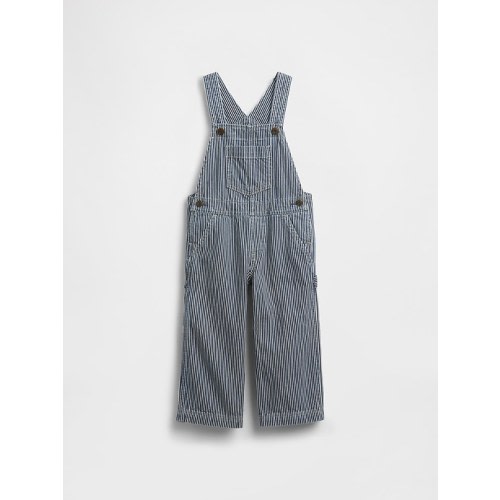 Baby & Toddler Denim Stripe Baggy Overalls