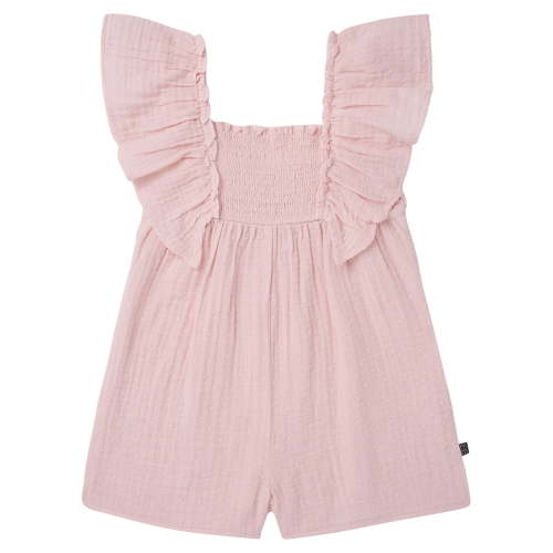 Modern Moments by Gerber Toddler Girl Flutter Romper with Smocking, Sizes 12 Months - 5T