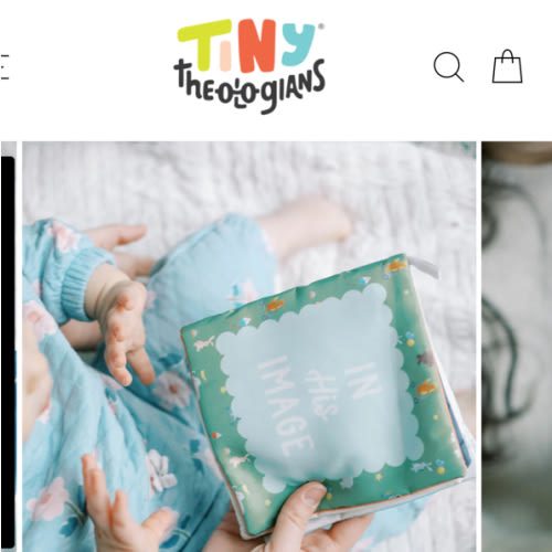 In His Image Fabric Baby Book – Tiny Theologians