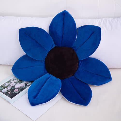 70cm Sunflower Baby Bath Head Support Original Baby Bath Seat Soft Plush Sponge for Shower Room Baby Blooming Bath Mat Flower Bathtub Newborn Foldable Four Petal Flower Shower Cushion