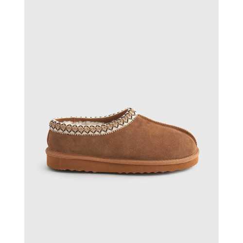 Australian Shearling Clog Slipper in Pecan