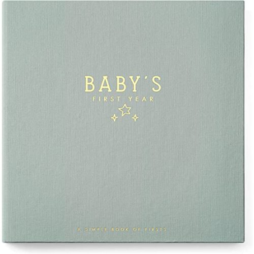 Lucy Darling Baby Memory Book – Celestial Skies | Luxury Baby First Year Book & Photo Album | Gender Neutral Keepsake Journal for Milestones, Memories & Photos | Thoughtful Pregnancy Gift