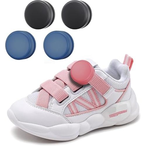 4 Pack AirTag Holder for Kids Shoelaces, Hidden Silicone Air Tag Case Holder for Children Shoes Shoestring (2 Black, 2 Dark Blue)