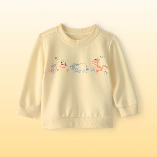 Baby Disney© Winnie the Pooh Embroidered French Terry Long-Sleeve Pullover Sweatshirt - Yellow | Carter’s Oshkosh Canada