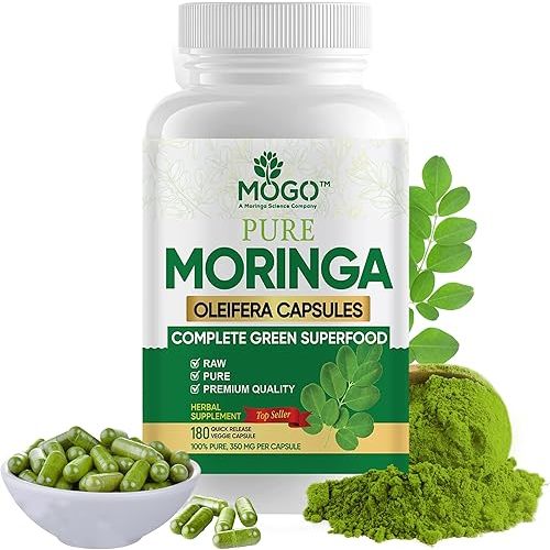 MOGO Organic Moringa Powder Caps