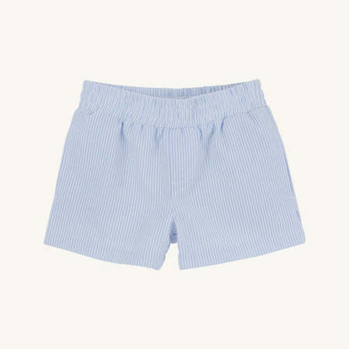 Sheffield Shorts - Breakers Blue Seersucker with Breakers Blue